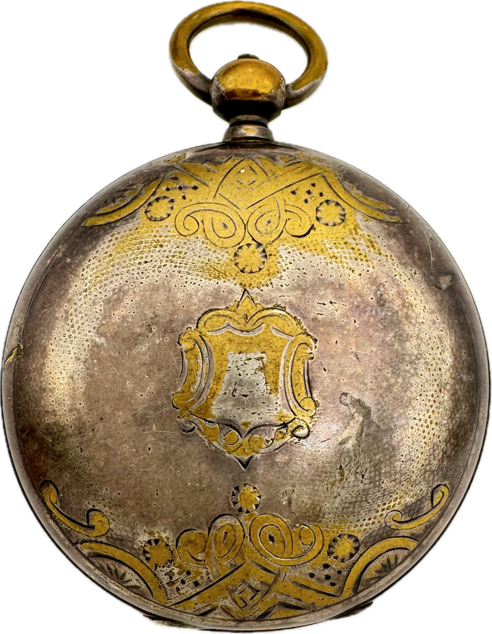 Antique 18S 1864 Waltham Civil War Key Wind Hunter Pocket Watch Ellery Plated