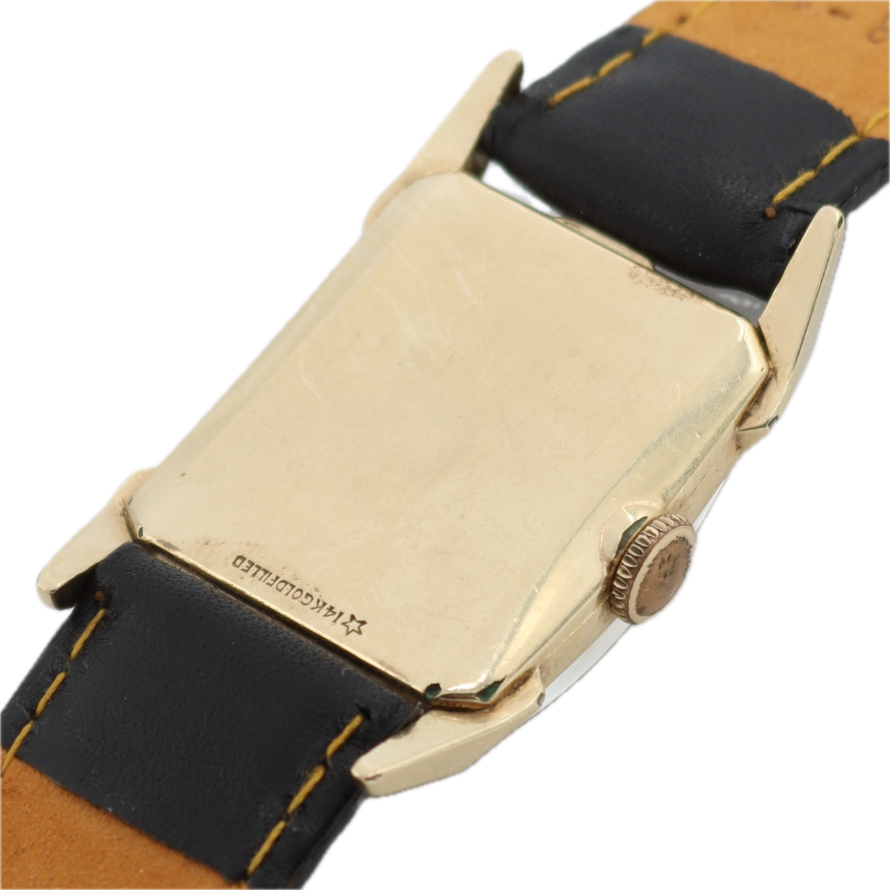 Vintage Lord Elgin 7600 Randall Men's Mechanical Wristwatch 14kGF Shockmaster