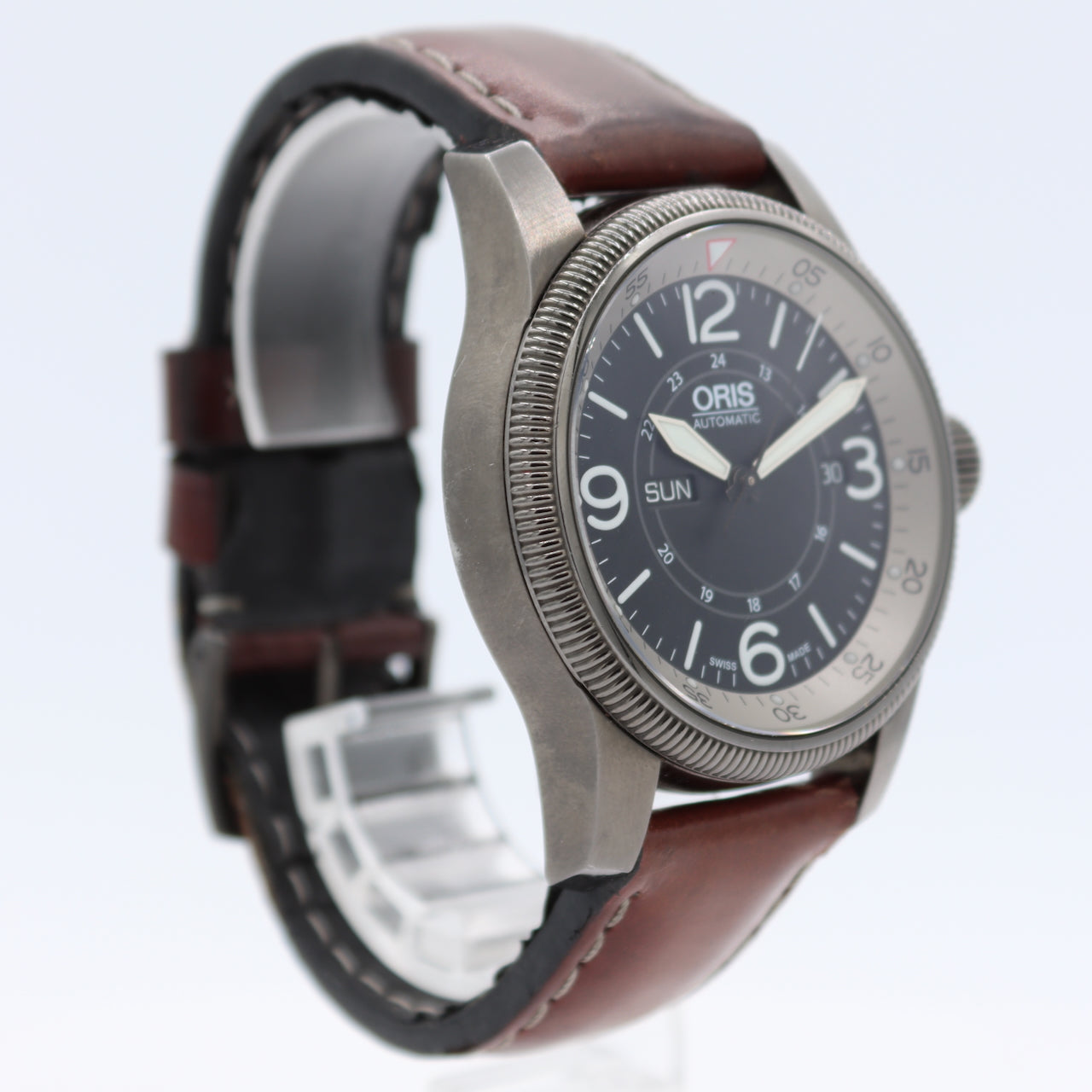 44mm Oris Big Crown Timer Men's Automatic Wristwatch 735 Swiss Steel With Kit