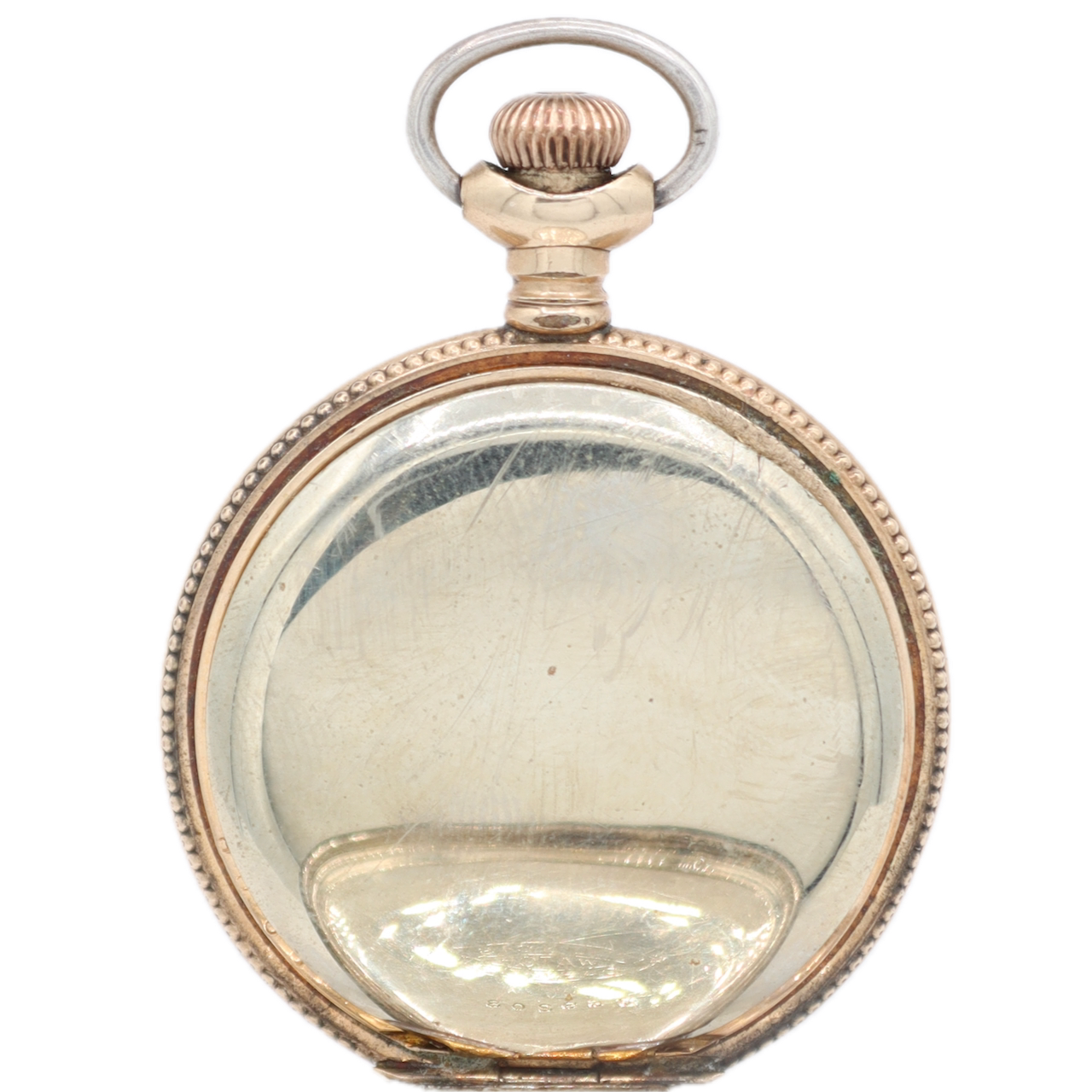 Antique 1900 Elgin Gilt Mechanical Hunter Pocket Watch 224 Sterling Silver