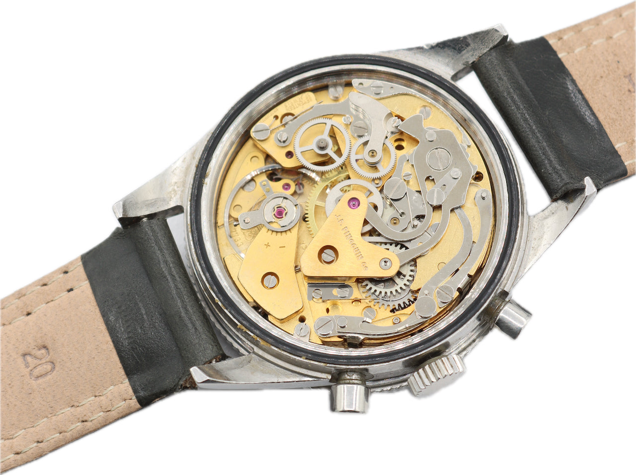 Vintage 39mm LeJour "Lollipop" Men's Mechanical Wristwatch 7733 Swiss Steel