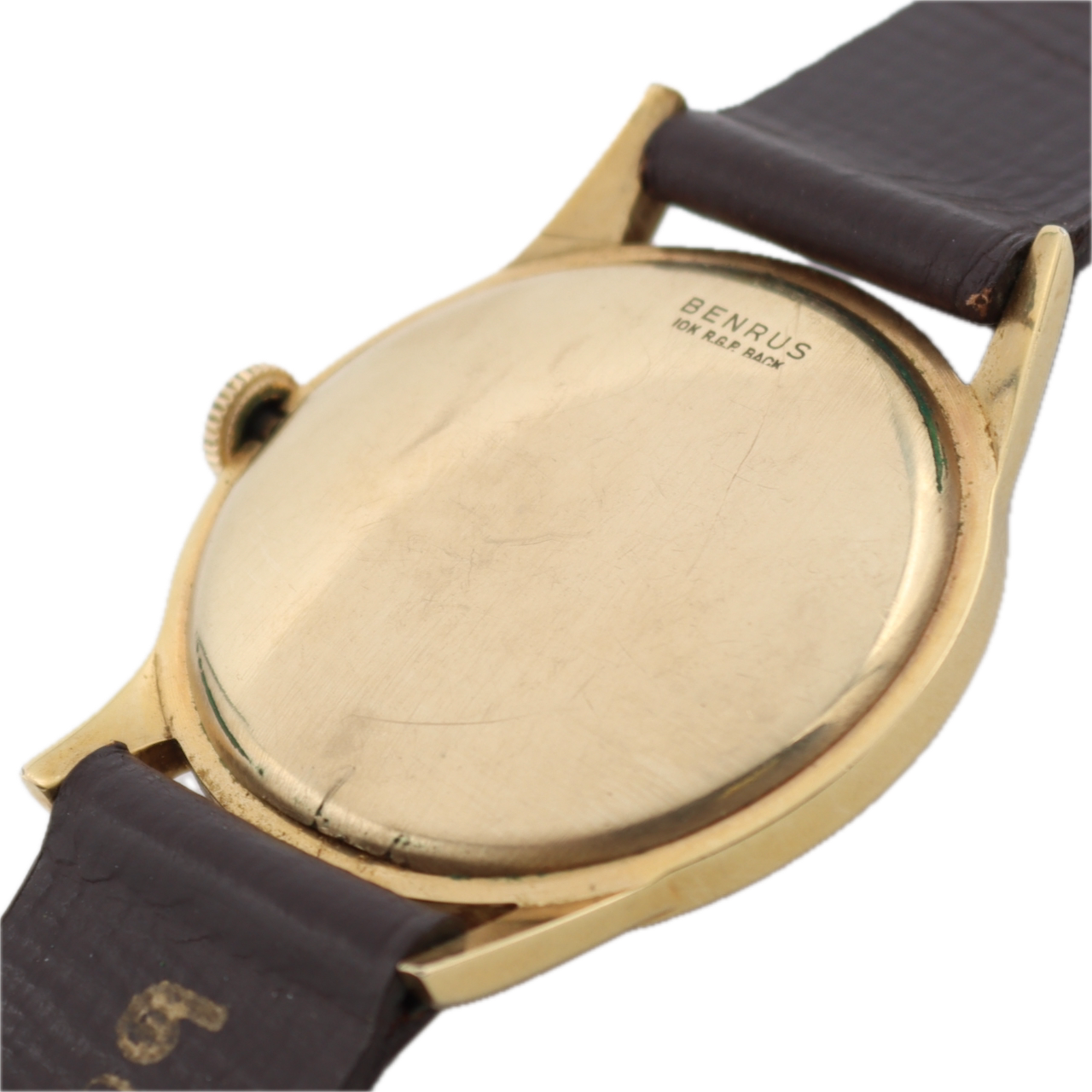 Vintage 34mm Benrus DN21 17 Jewel Men's Mechanical Wristwatch 1281 Swiss 10kRGP