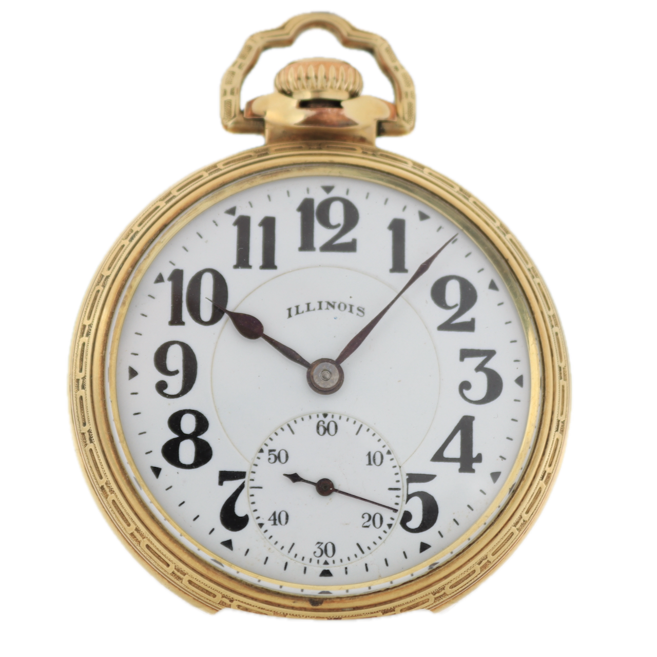 Antique 16s 1923 Illinois 21j Mechanical Railroad Pocket Watch Bunn Special
