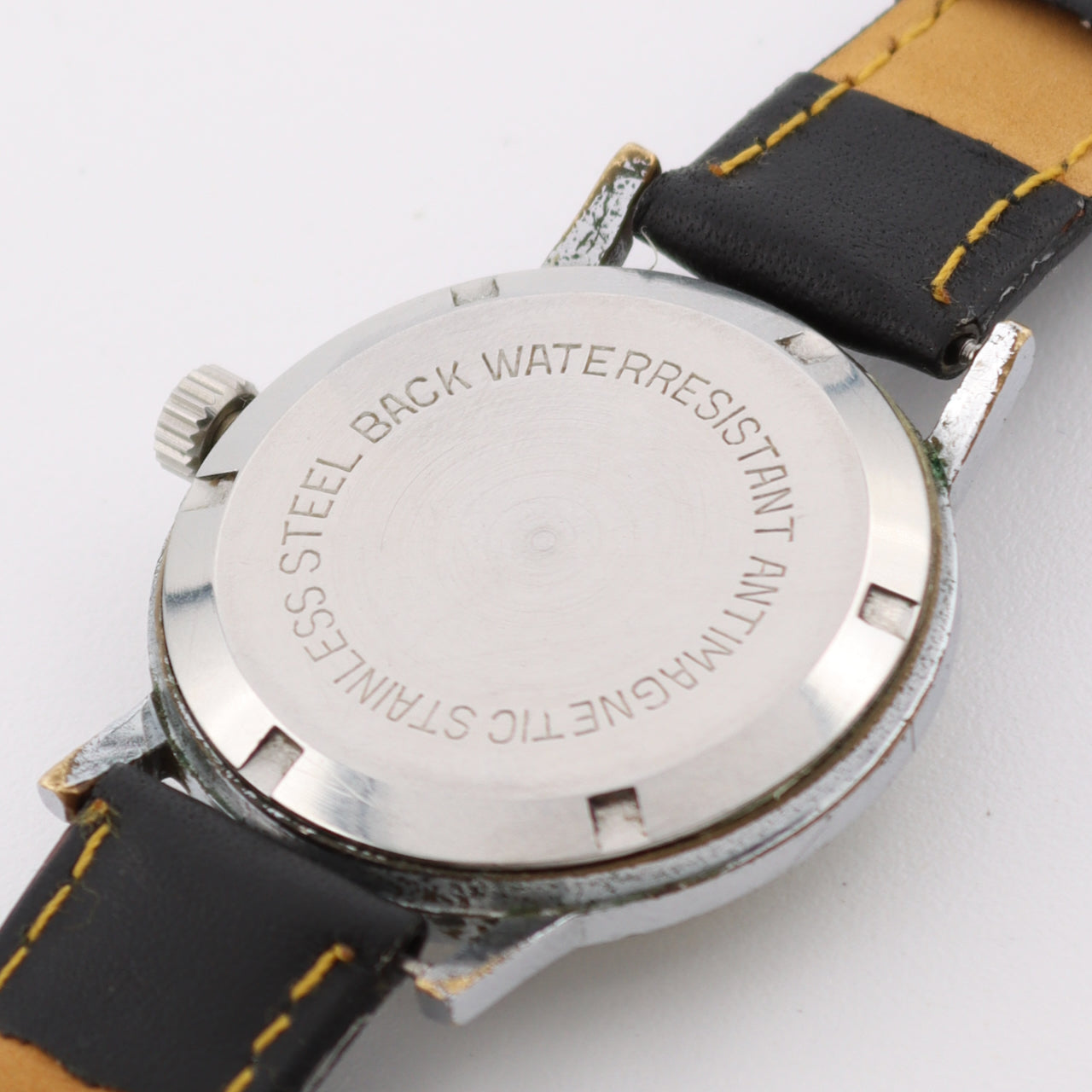 Vintage 34mm Waltham Permaforce Men's Mechanical Wristwatch Font 72 Swiss Steel