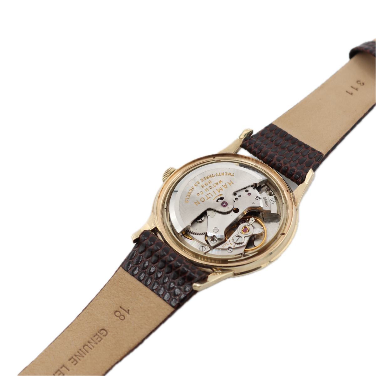 Vintage Hamilton Harrison Men's Automatic Wristwatch 665 Swiss 10k Gold & Steel