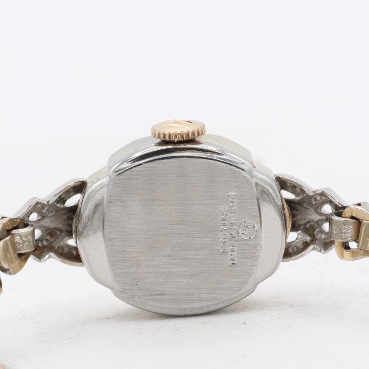 Vintage 17mm Waltham Fancy Lugs Ladies Mechanical Wristwatch Swiss Chrome Plated
