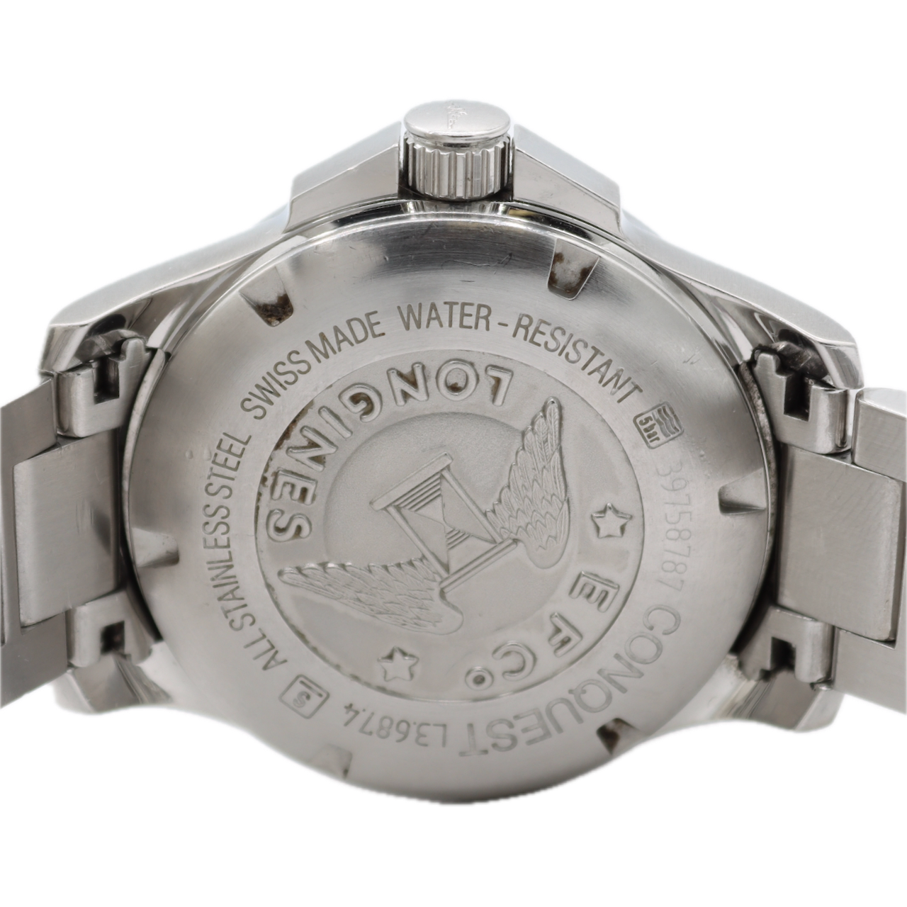 41mm Longines L3.687.4.99.6 Conquest GMT Men's Automatic Wristwatch Steel W/Box