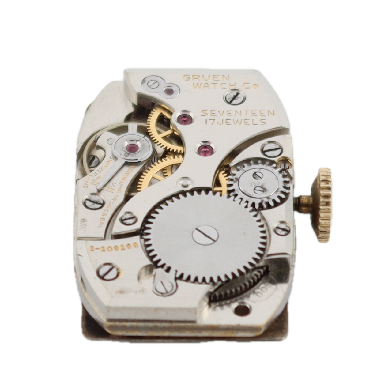 Vintage Gruen 500 290 Doctor's Watch Men's Mechanical Wristwatch 10kGF Serviced