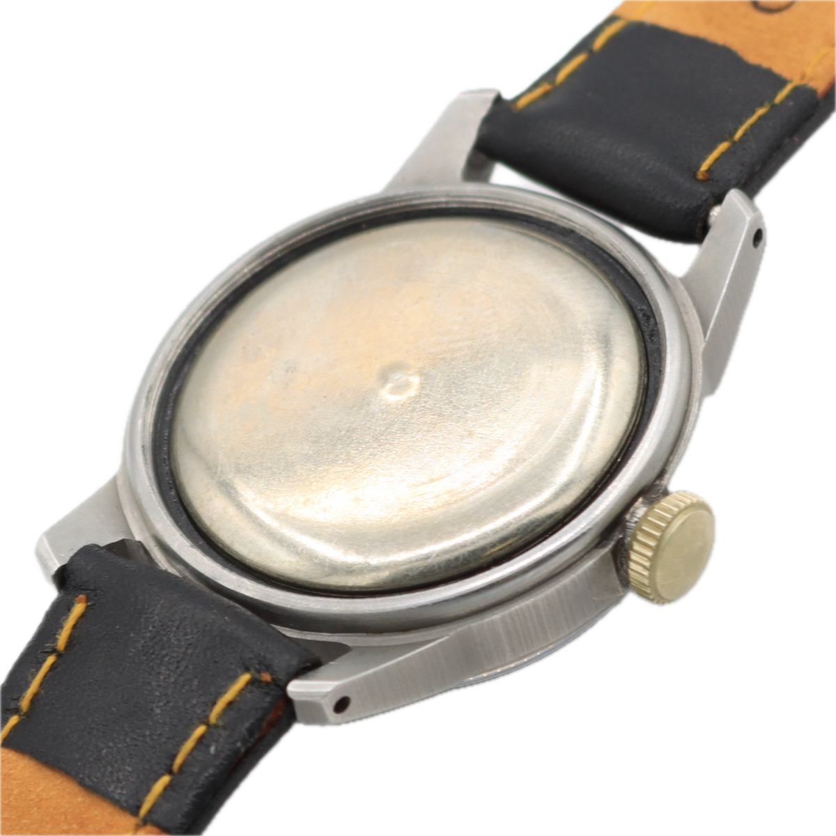 Vintage 32mm Bulova Military Hack Set Men's Mechanical Wristwatch 10BNCH Steel