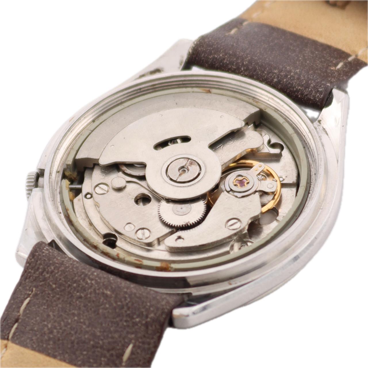 Vintage 37mm Seiko 5 Automatic 7009-4040 Men's Wristwatch Stainless Steel