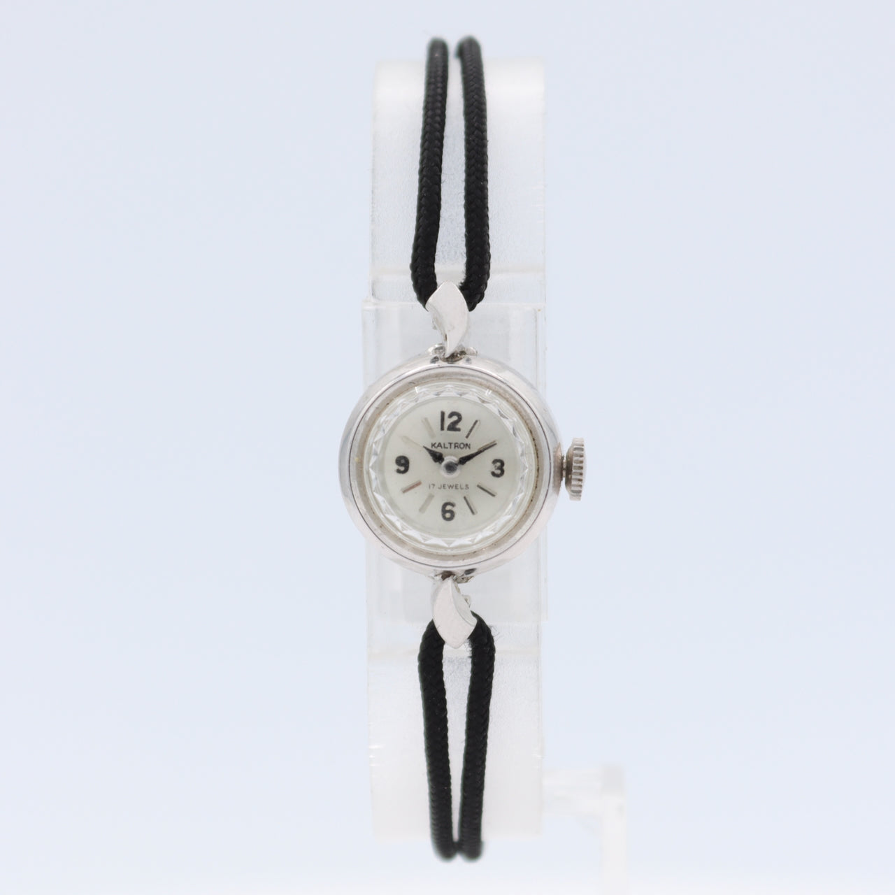 Vintage 17mm Kaltron Cocktail Ladies Mechanical Wristwatch Swiss 10k RGP NOS