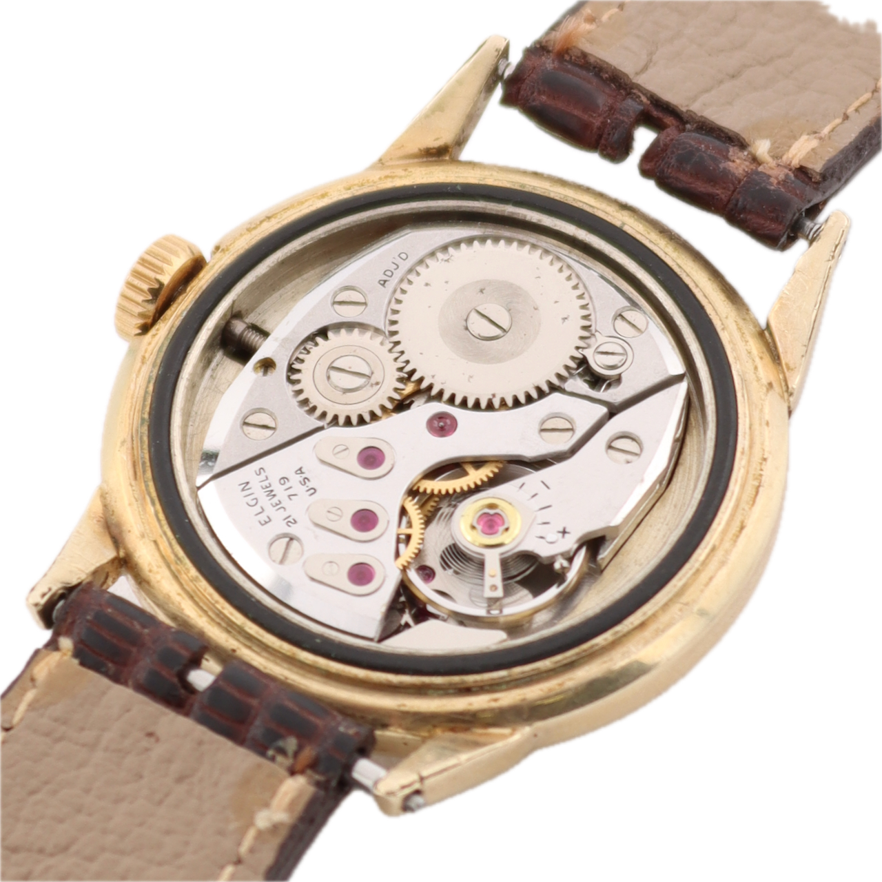 Antique Lord Elgin Direct Read 7775 Chevron Jump Hour