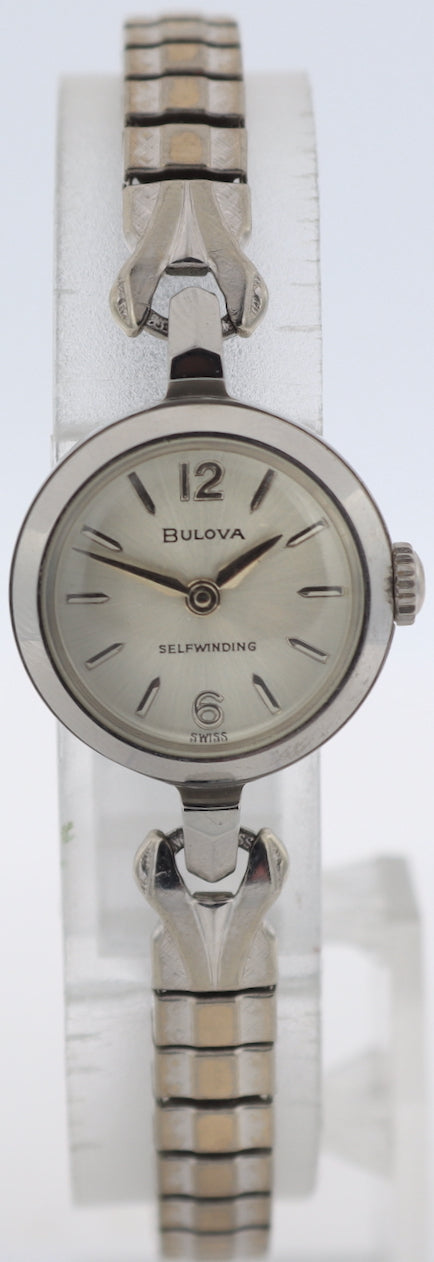 Vintage 1966 Bulova 2732 Sunburst Ladies Automatic Wristwatch 6 CMA Swiss Steel