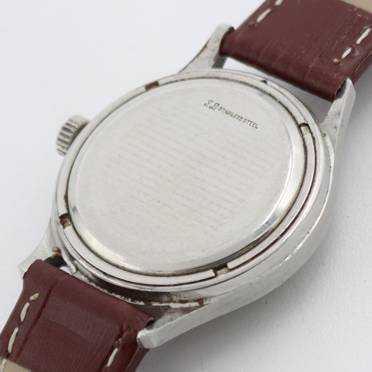 Vintage 31mm Buren Grand Prix 17 Jewel Men's Mechanical Wristwatch Swiss Steel