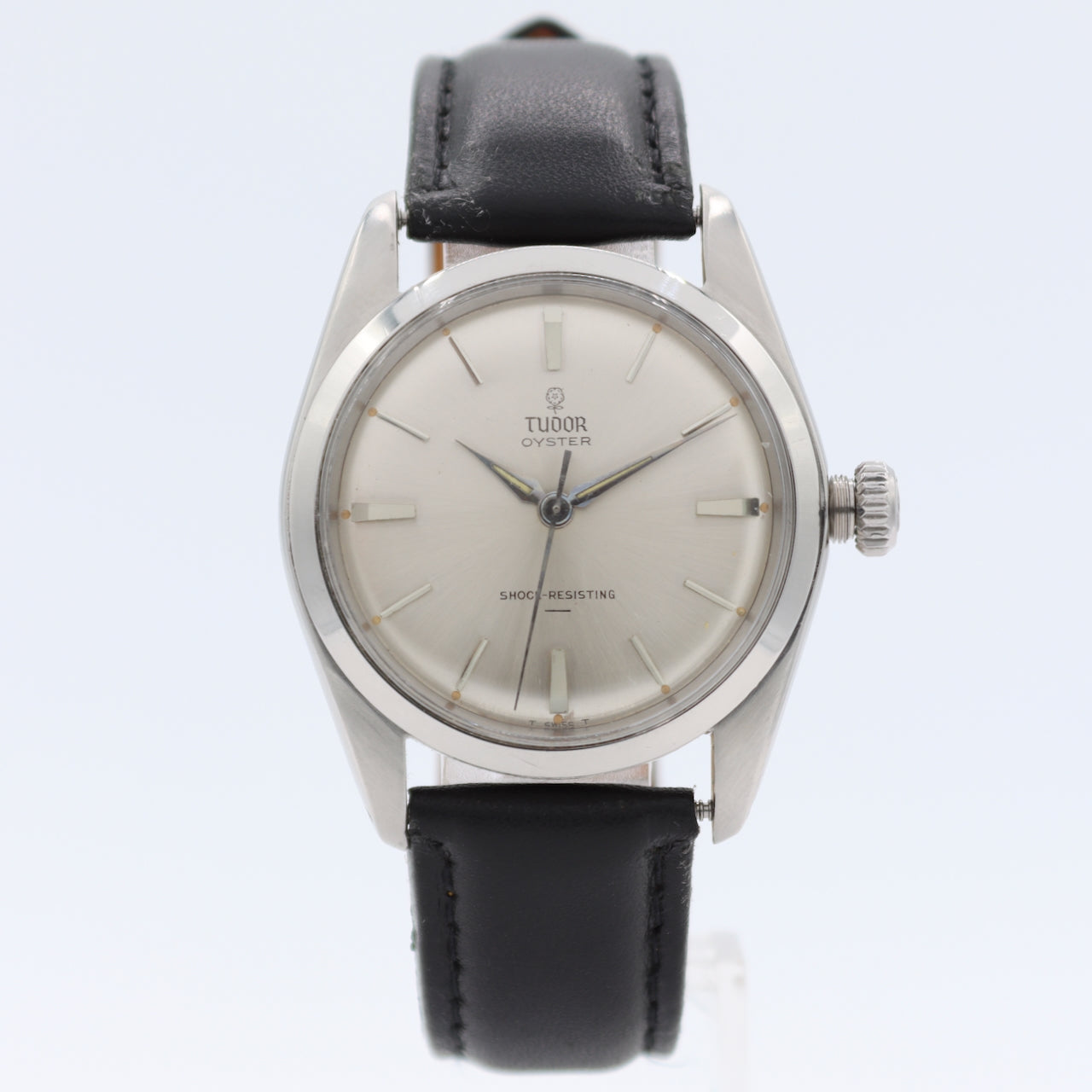 Vintage 1964 Tudor 7934 Oyster Men's Mechanical Wristwatch Swiss Steel Sunburst