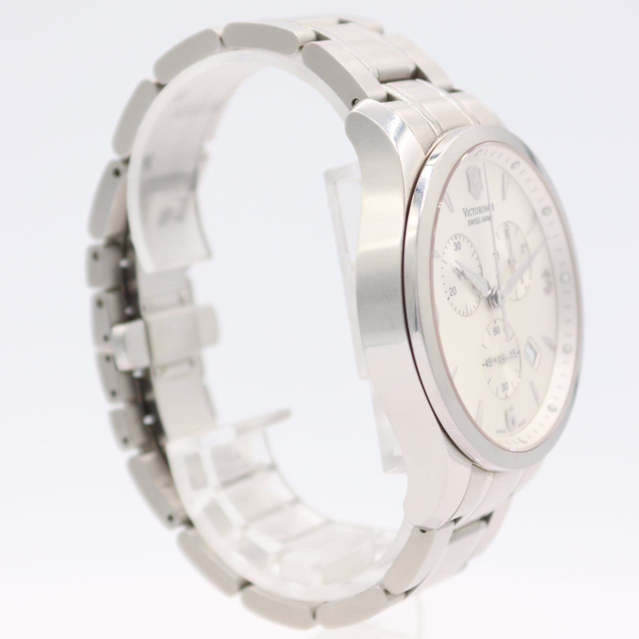 42mm Victorinox 249033 Alliance Men's Quartz Chronograph Wristwatch Steel W/Box