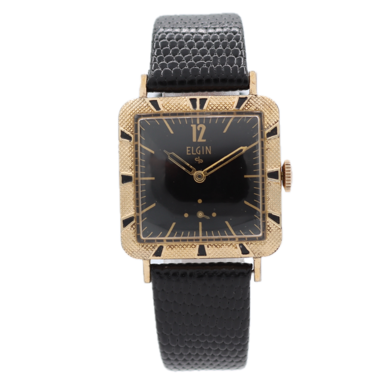 Vintage 1958 Elgin 9501 Huron 17J Men's Mechanical Wristwatch 712 USA 10k RGP