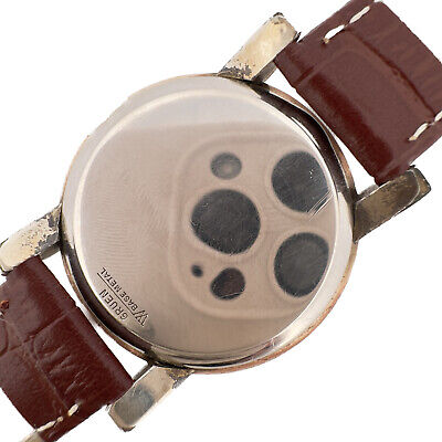 Vintage Gruen Pan Am / America Men's Wristwatch 420 SS Gold Filled Two Tone