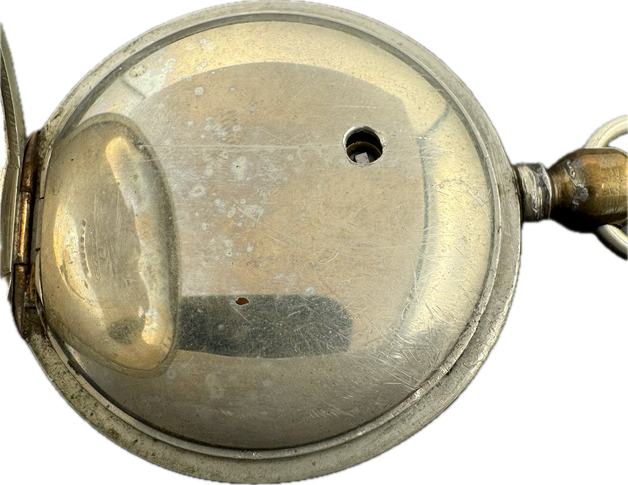 Antique 18 Size Hampden 11 Jewel Key Wind Pocket Watch Grade Hayward Silveroid