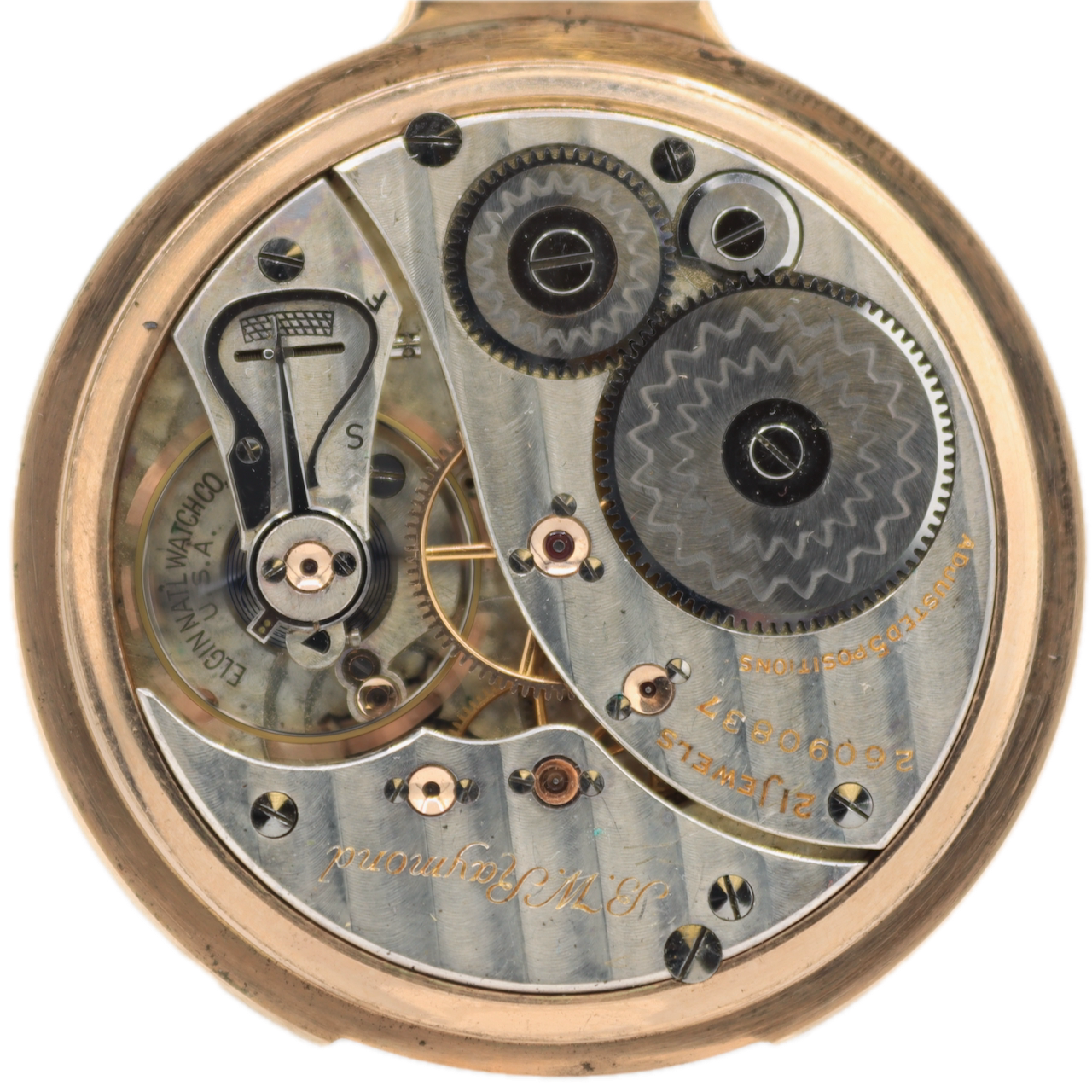 Antique 16S Elgin B.W. Raymond 21 Jewel Railroad Pocket Watch 478 Gold FIlled