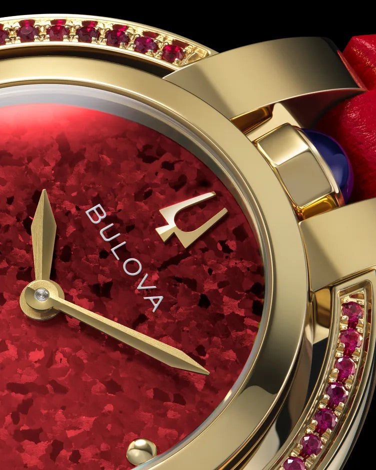 30mm Bulova 97R105 Rubaiyat Autumn Ladies Quartz Wristwatch Four Seasons SE