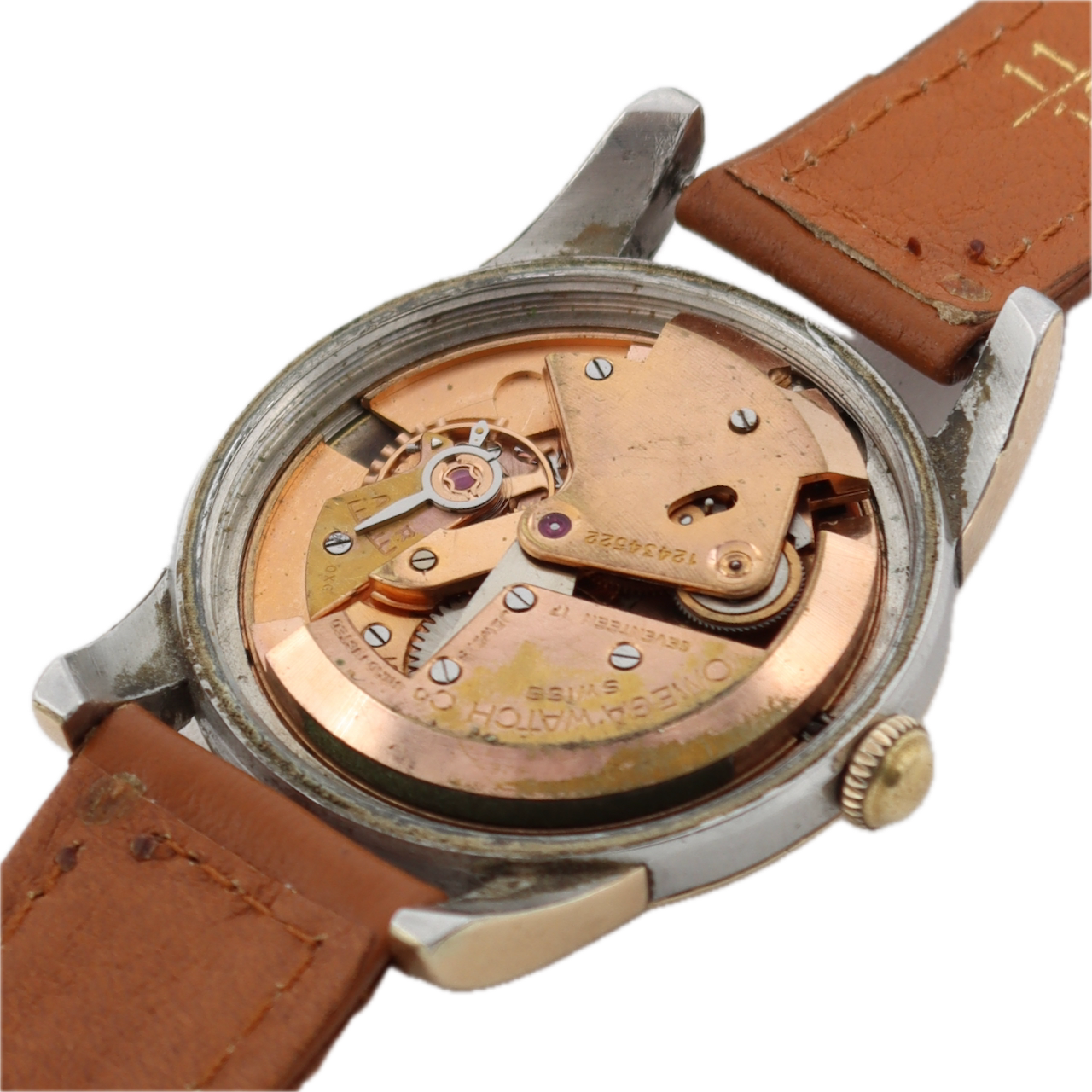 Vintage 1950 Omega 2577-10 Bumper Men's Automatic Wristwatch 351 Gold Capped