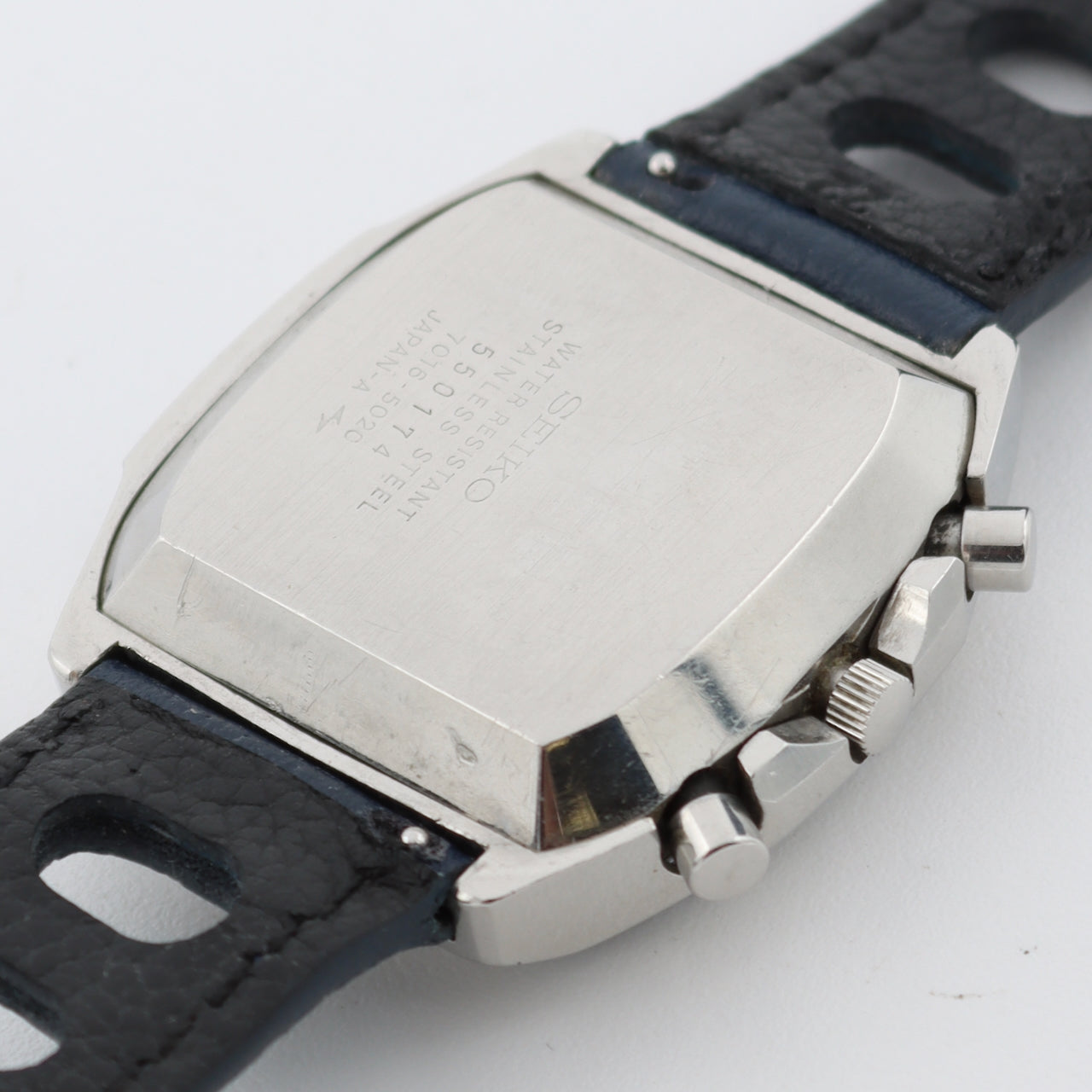 Vintage Seiko 7016-5020 Monaco Men's Automatic Chronograph Wristwatch Steel