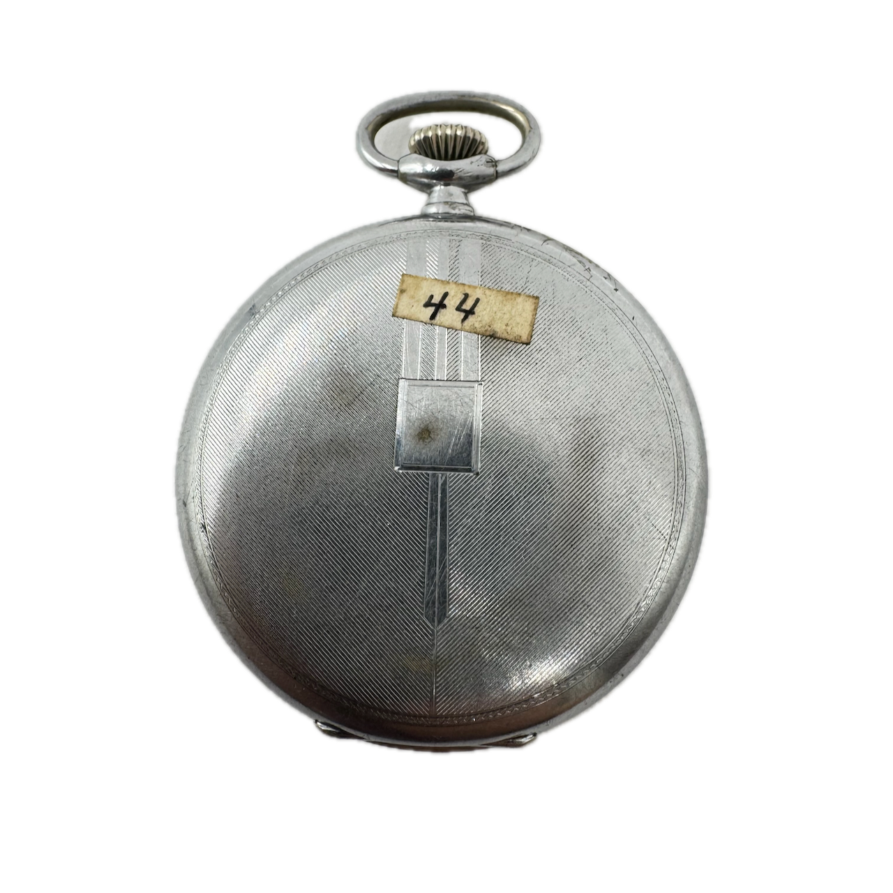 Antique 50mm Junghans 15 Jewel Mechanical Pocket Watch 47B/1 Chrome Running
