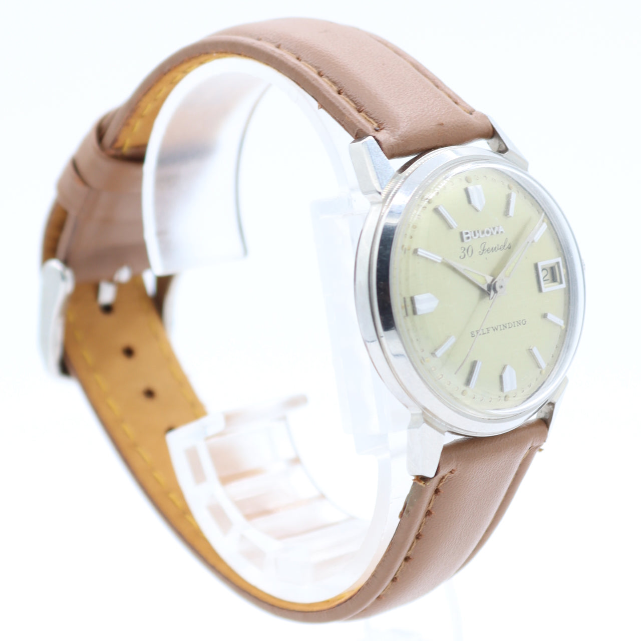 Vintage Bulova Linen Dial
