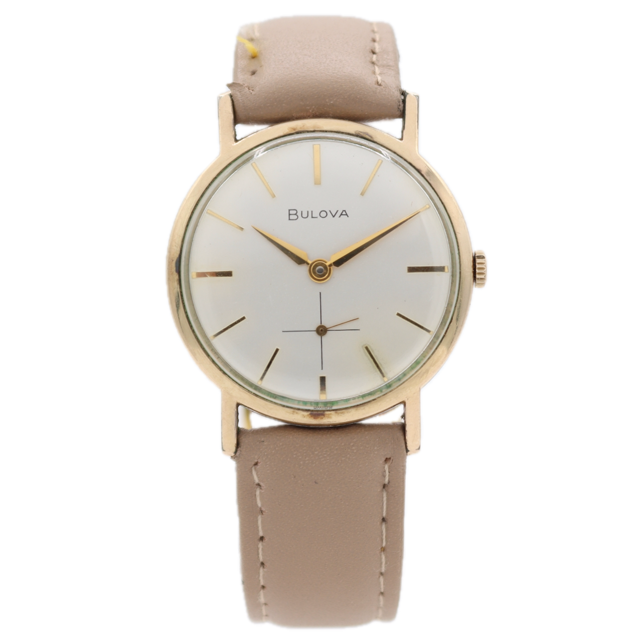 Vintage 1970 Bulova 2413 Dress Men's Mechanical Wristwatch 11BL Swiss 10kRGP