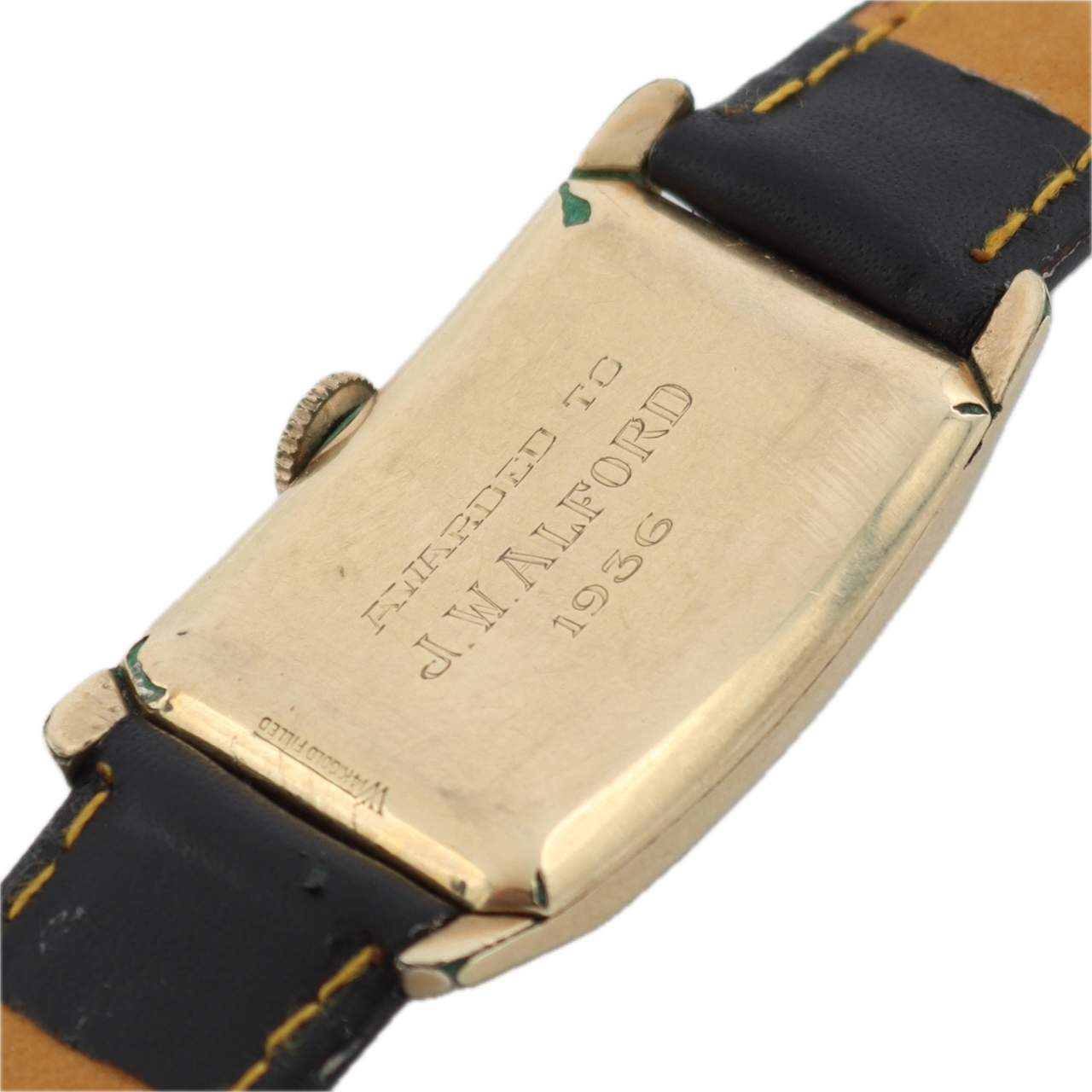 Vintage 1936 Hamilton Carson Frigidaire Men's Mechanical Wristwatch 982 14k GF