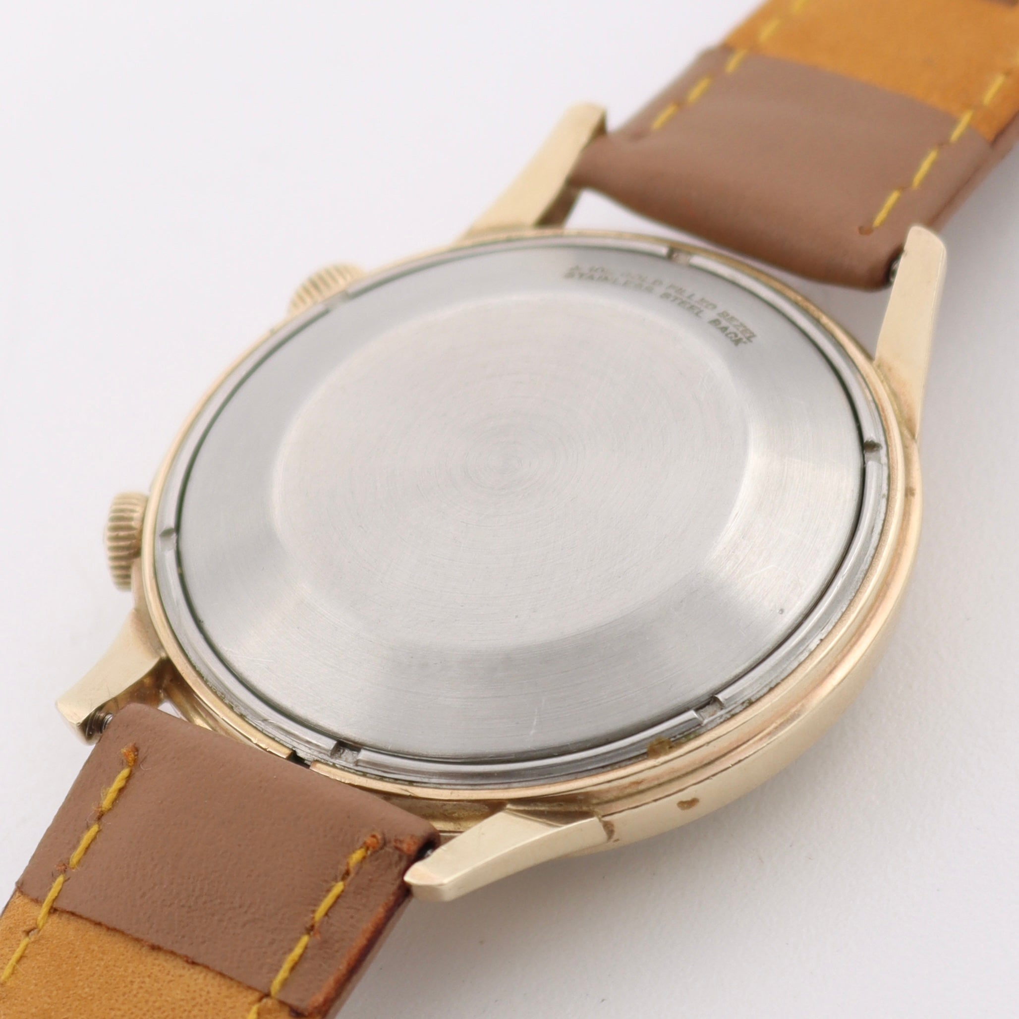 Vintage 38mm LeCoultre Memovox Jumbo Men's Automatic Alarm Wristwatch 10k GF