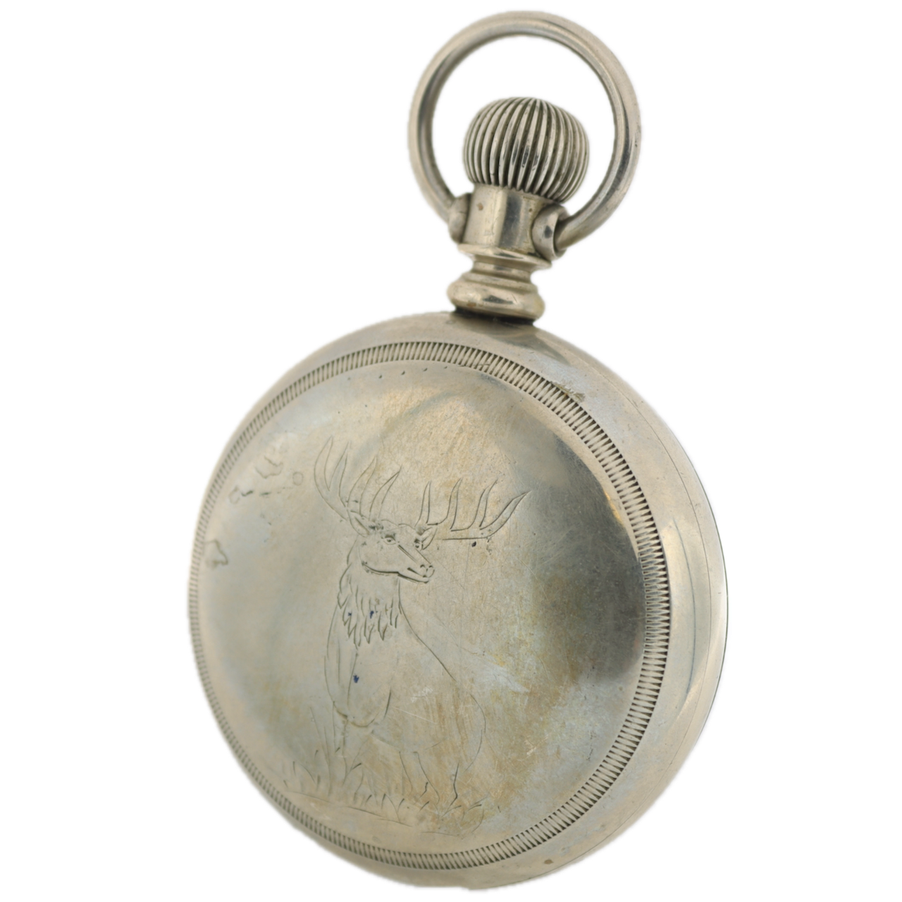Antique 18 Size Elgin 7 Jewel Mechanical Pocket Watch Grade 73 Oresilver