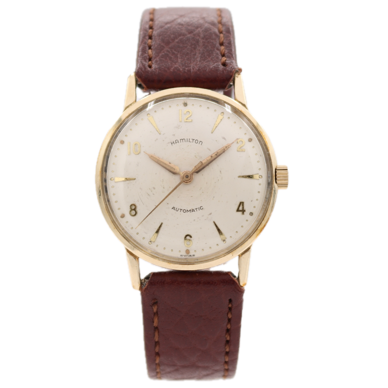 33mm 1959 Hamilton Accumatic VI Men's Automatic Wristwatch 672 Swiss 10k RGP