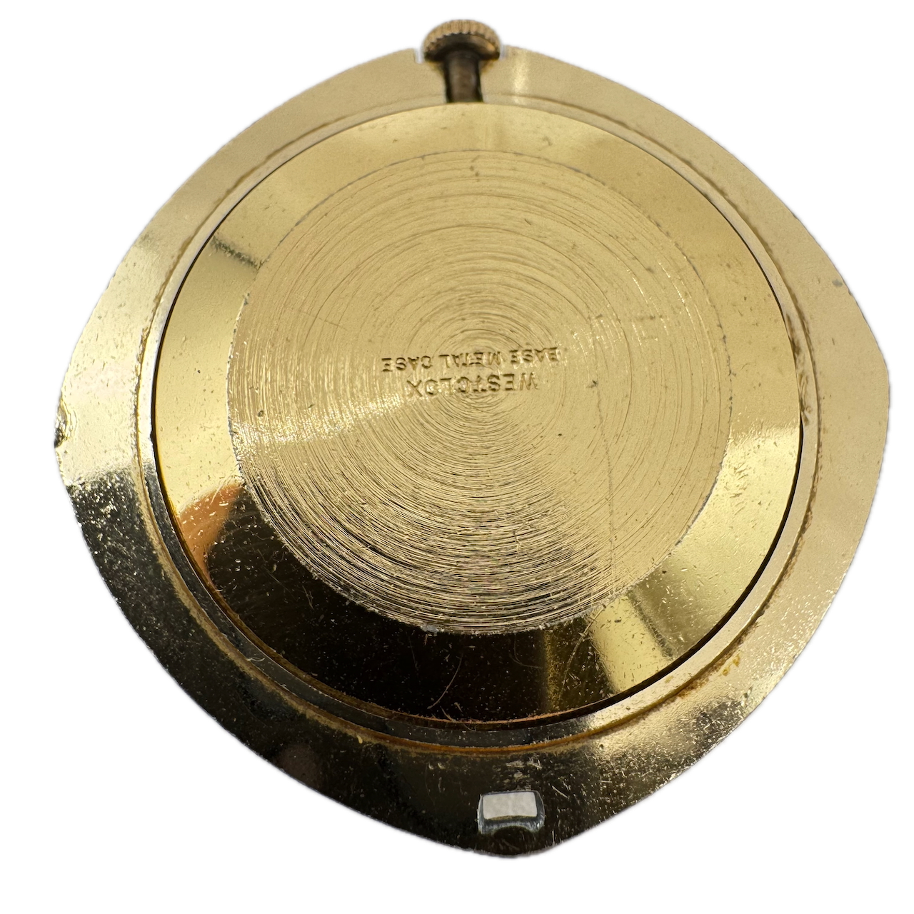 Vintage Westclox 17 Jewel Mechanical Pocket / Pendant Watch Gold Tone