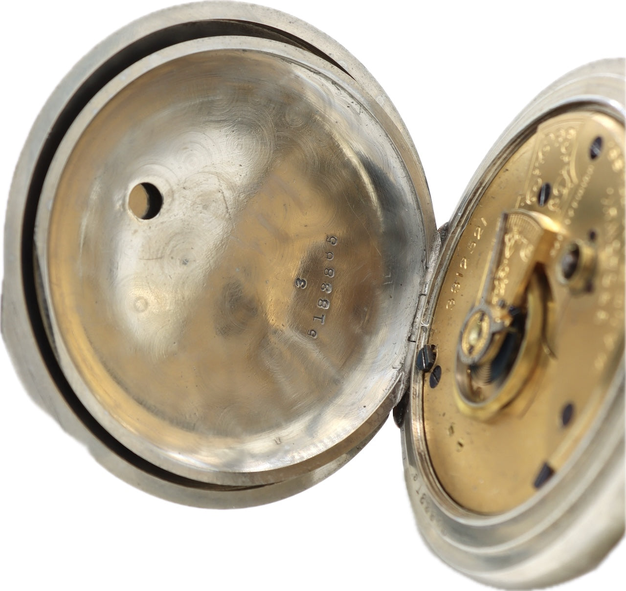 Antique 18 Size Waltham Canadian Dial Key Wind Pocket Watch Broadway Oresilver
