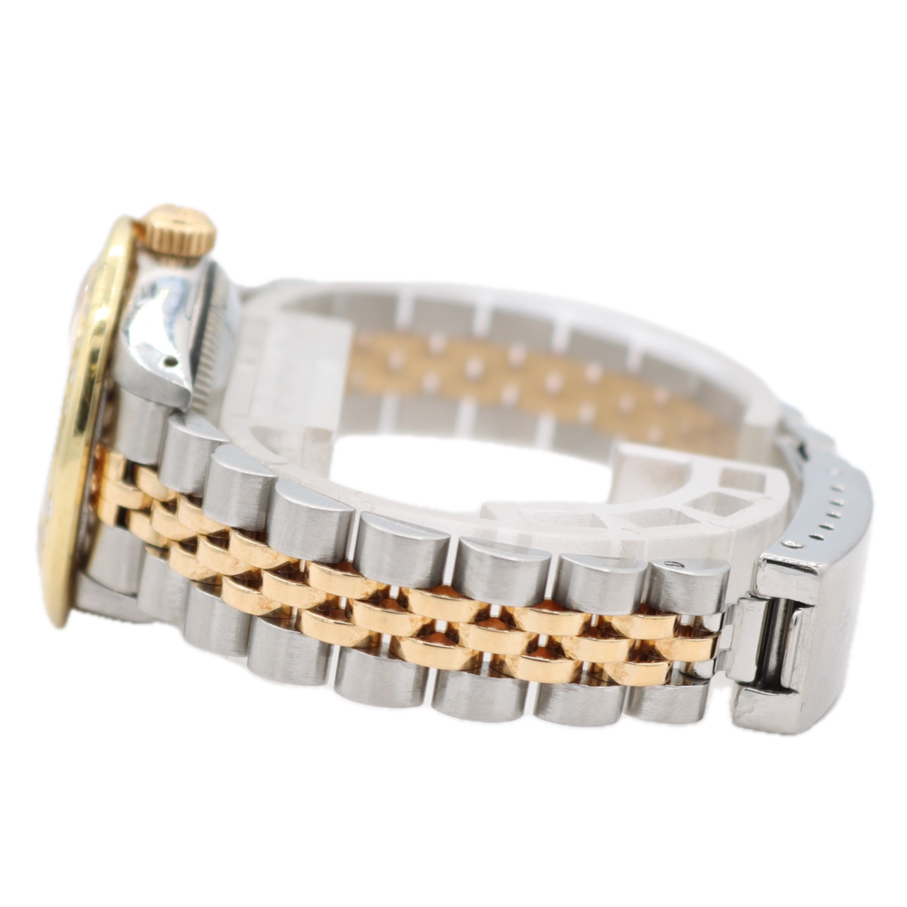 Rolex 69173 Datejust Ladies Automatic Wristwatch 18kGold Aftermarket Dial Bezel