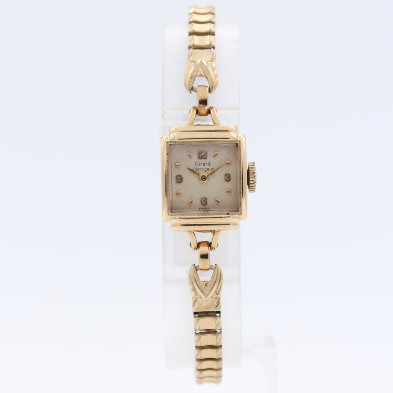 Vintage Girard Perregaux Cocktail Ladies Mechanical Wristwatch Swiss 14k GF