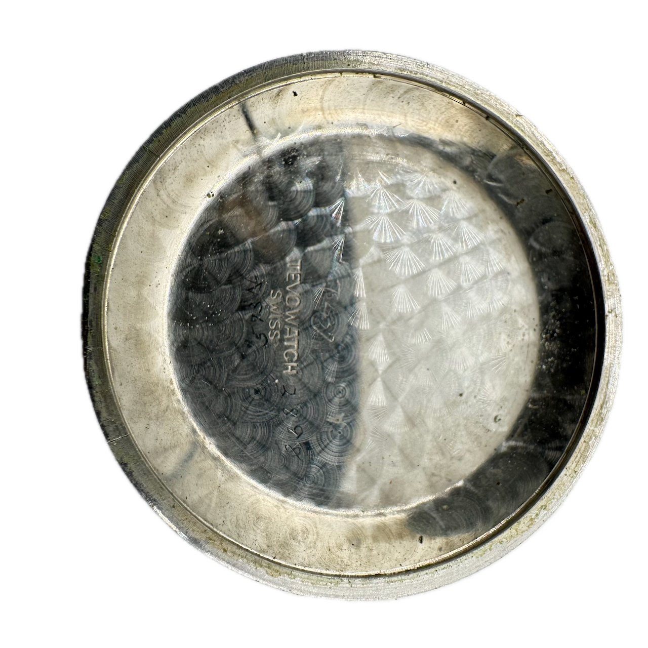 Vintage Bucherer 4423 Triple Date Men's Automatic Wristwatch Swiss Chrome Rare