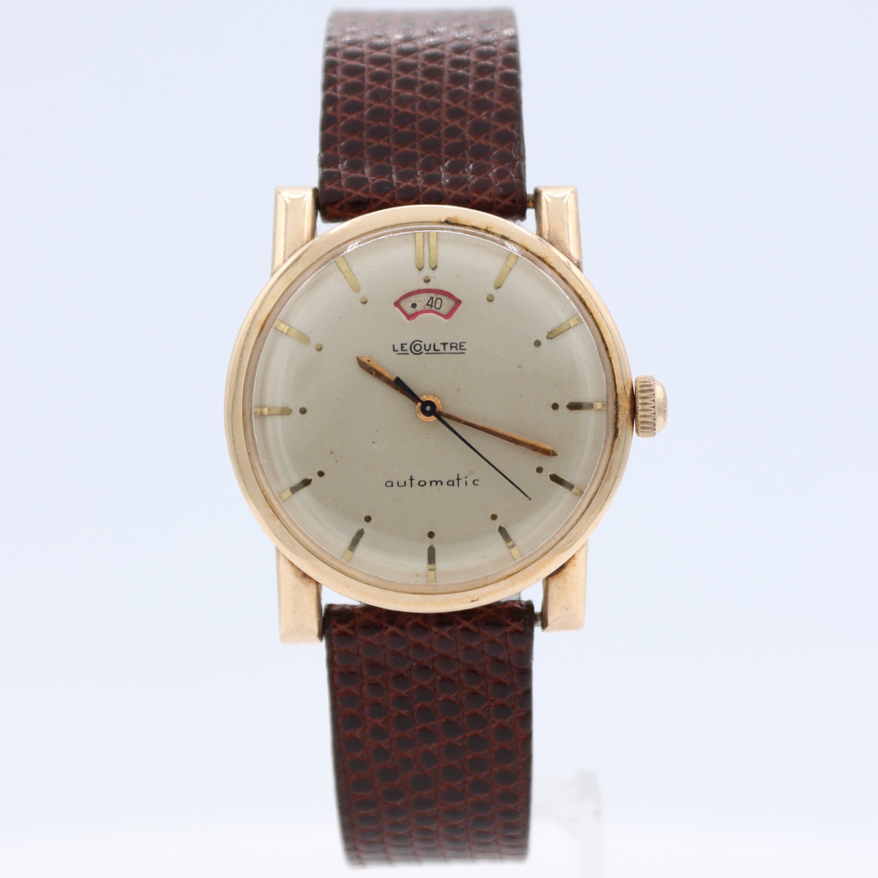 Vintage LeCoultre 8686/85 Power Reserve Men's Automatic Wristwatch 481 10kGF