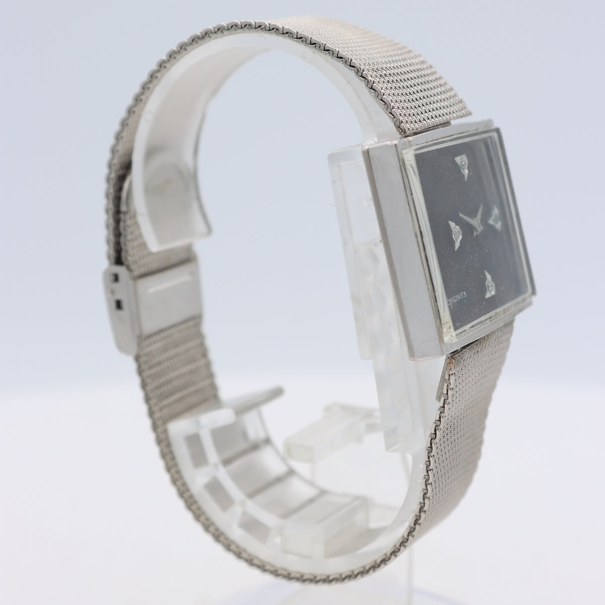 Vintage Longines 3219-428 Asymmetric Diamond Men's Mechanical Wristwatch 428