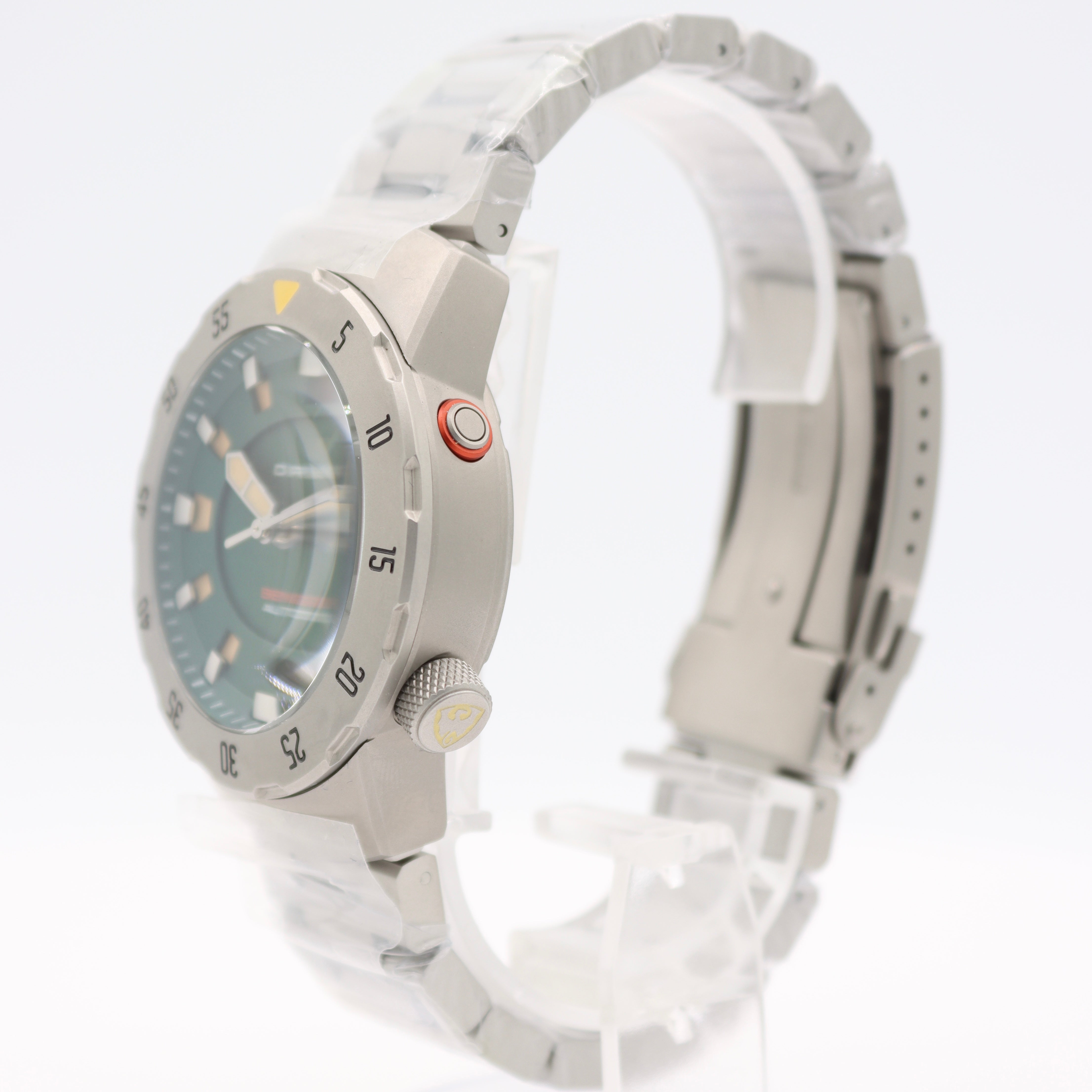 43mm Draken Benguela Men's Automatic Wristwatch New Zealand Steel W/Leather Case