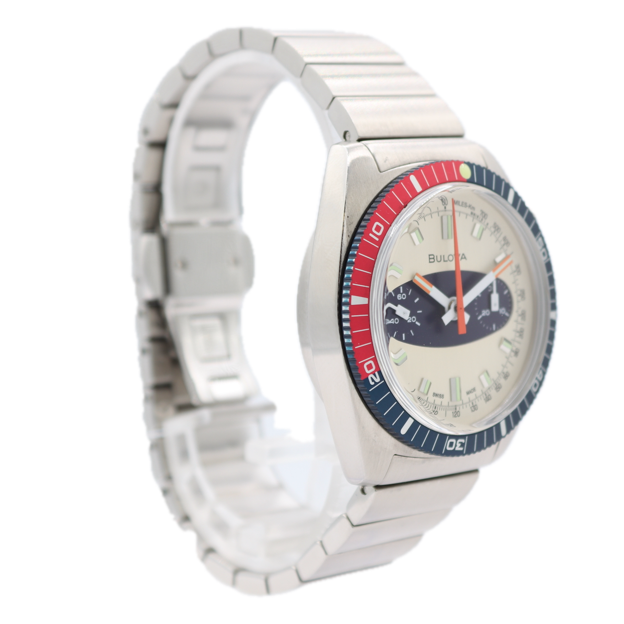 2020 Bulova 98A251 Surfboard Men's Chronograph Wristwatch Swiss Steel With Box