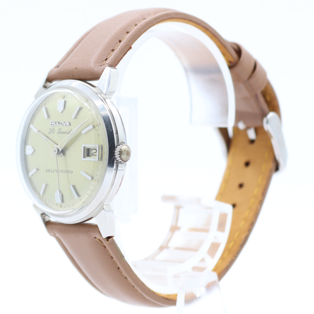 Vintage Bulova Linen Dial
