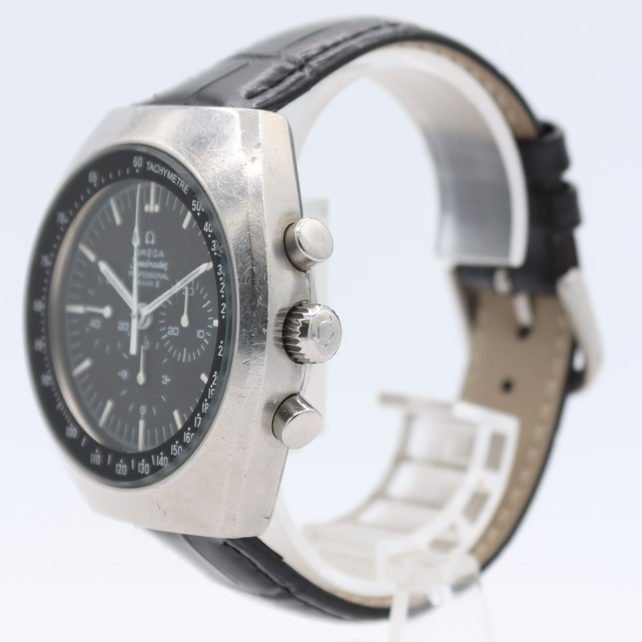 Vintage Omega 145.014 Speedmaster Mark II Men's Chronograph Wristwatch Steel