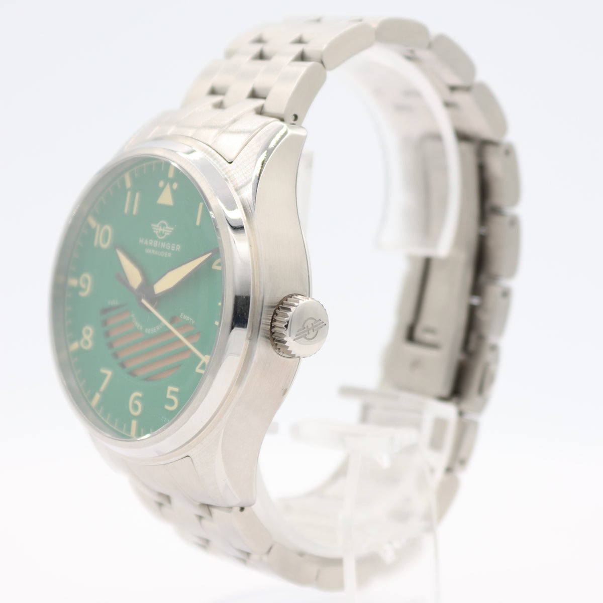 42.5mm Harbinger Marauder Men's Automatic Wristwatch Steel Power Reserve W/Box