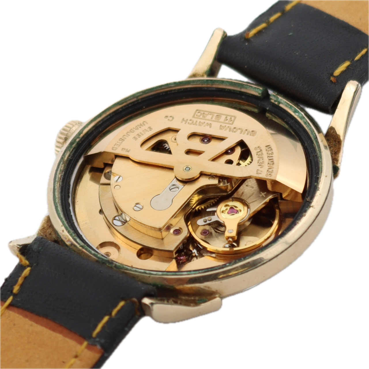 Vintage 1968 Bulova 2062 Elegant Men's Mechanical Wristwatch 11BLAC 10k RGP