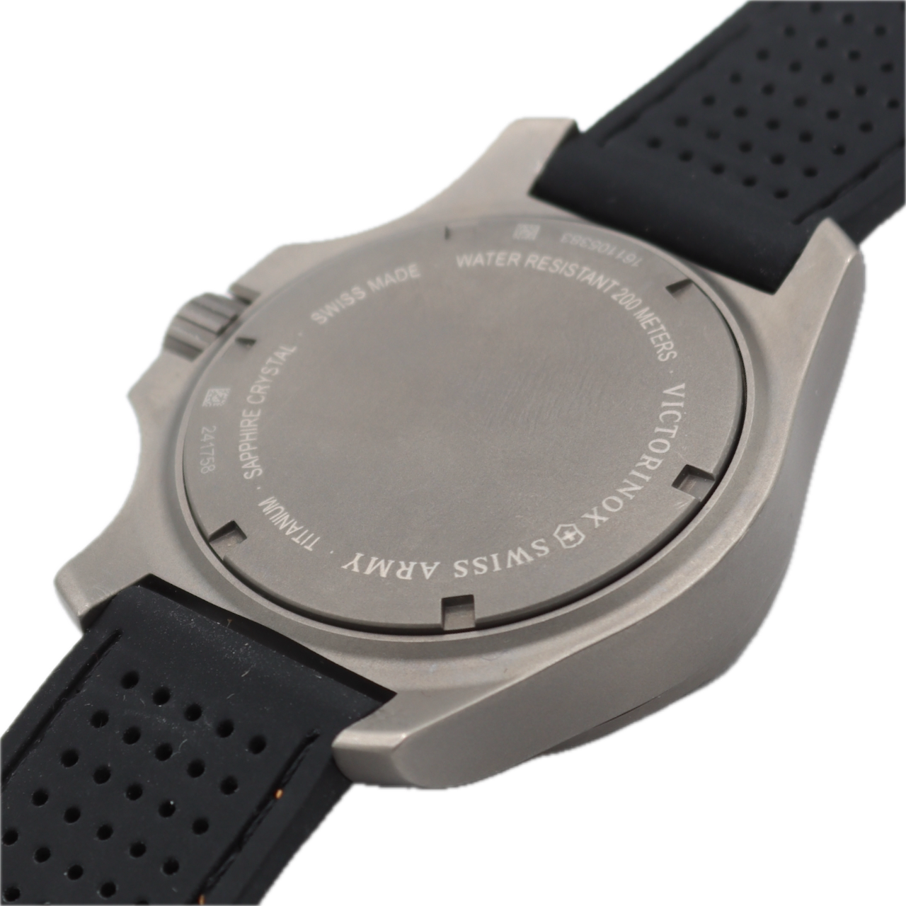 43mm Victorinox 241758 I.N.O.X Men's Quartz Wristwatch Swiss Titanium Date 200M