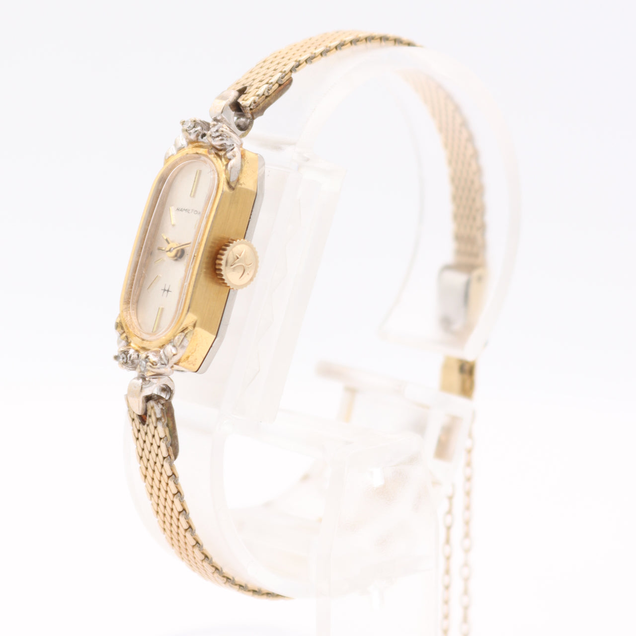 Vintage 10mm Hamilton Cocktail 17J Ladies Mechanical Wristwatch 699 USA 10k RGP
