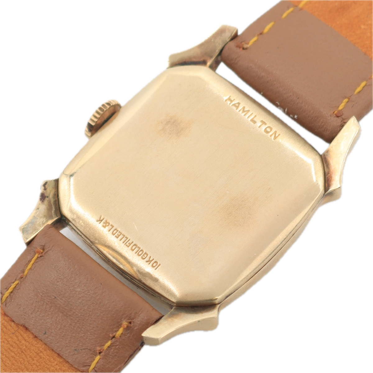 Vintage Hamilton Dixon Men's Mechanical Wristwatch 747 USA 10k Gold Filled